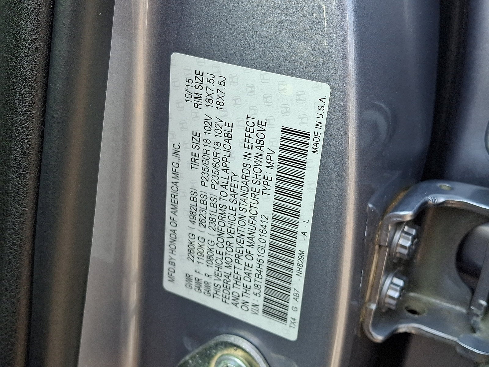2016 Acura RDX Base AWD w/Technology Package