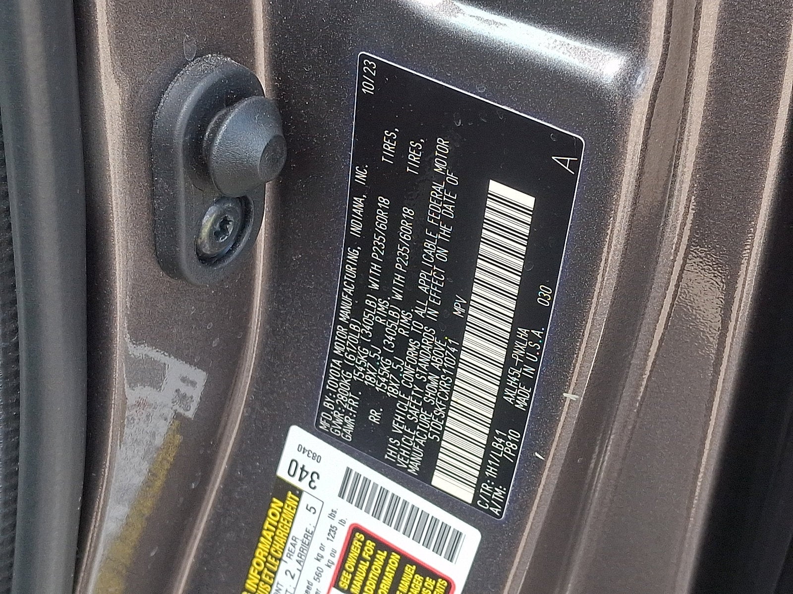 2024 Toyota Sienna Platinum 7 Passenger