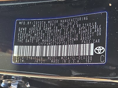 2023 Toyota Corolla SE