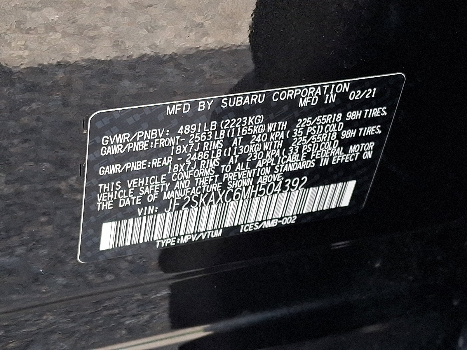 2021 Subaru Forester Touring