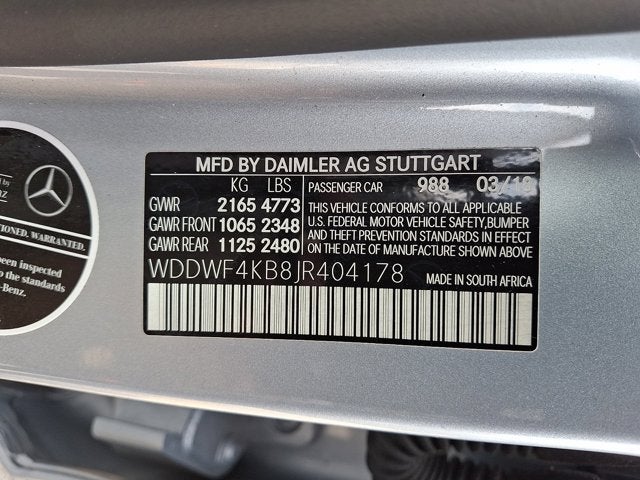 2018 Mercedes-Benz C-Class C 300 4MATIC®