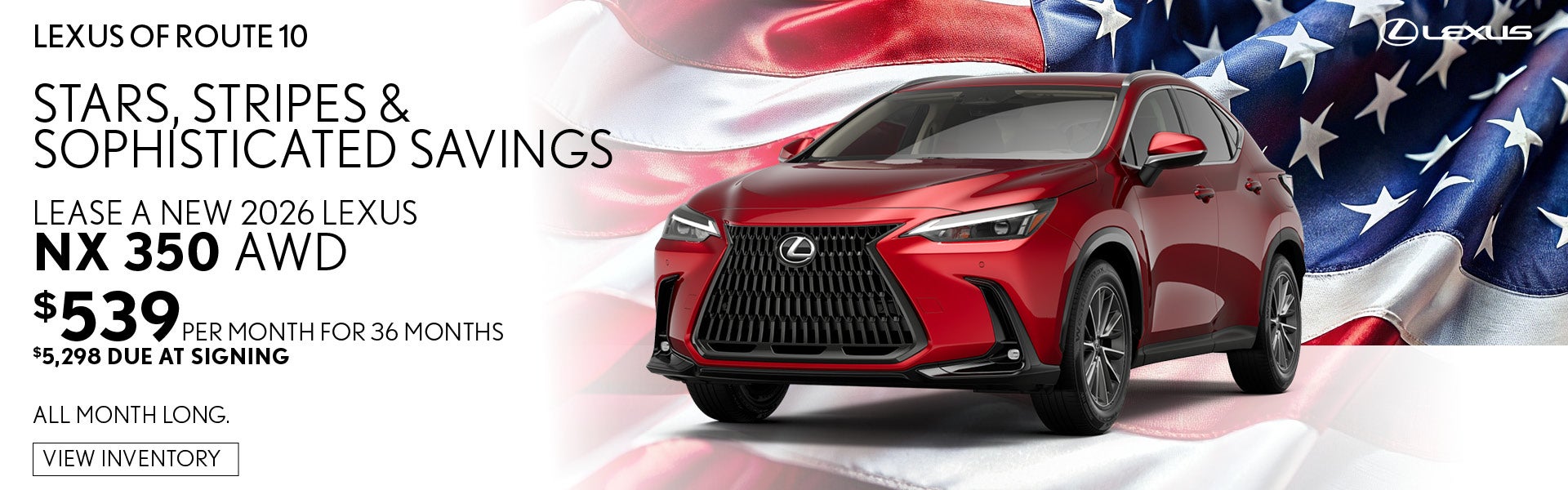 Lexus NX $539/mo