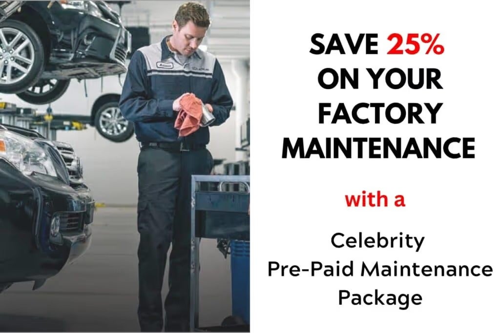 CELEBRITY PRE-PAID MAINTENANCE PACKAGE